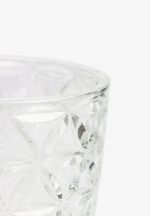 scalperscompany Vaso Vidrio Relieve Triangulos-Home Cristaleria