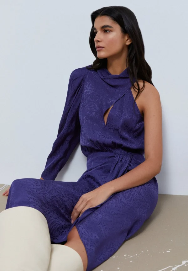 scalperscompany Vestido Asimetrico Jacquard-Mujer Coleccion
