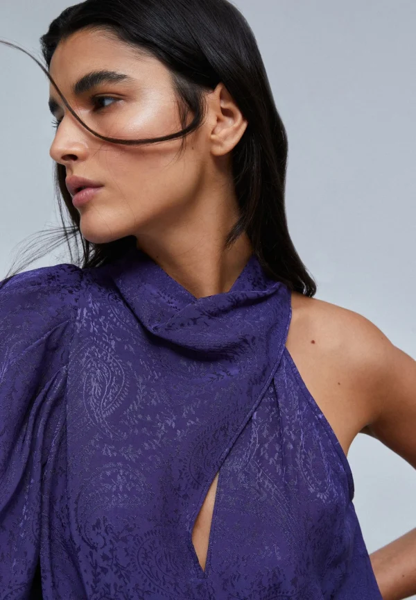 scalperscompany Vestido Asimetrico Jacquard-Mujer La Gran Fiesta