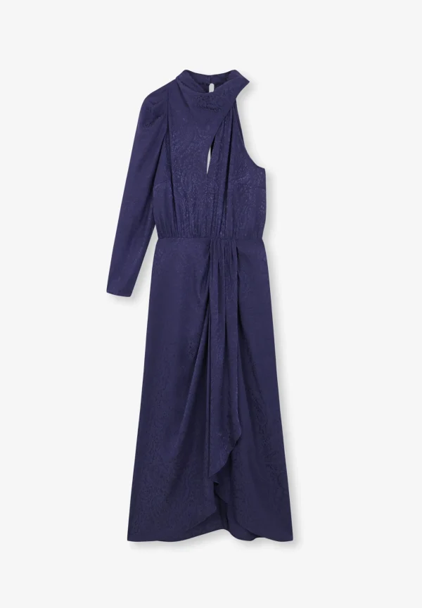 scalperscompany Vestido Asimetrico Jacquard-Mujer Coleccion