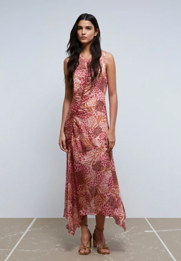scalperscompany Vestido Evase Animal Print-Mujer Coleccion