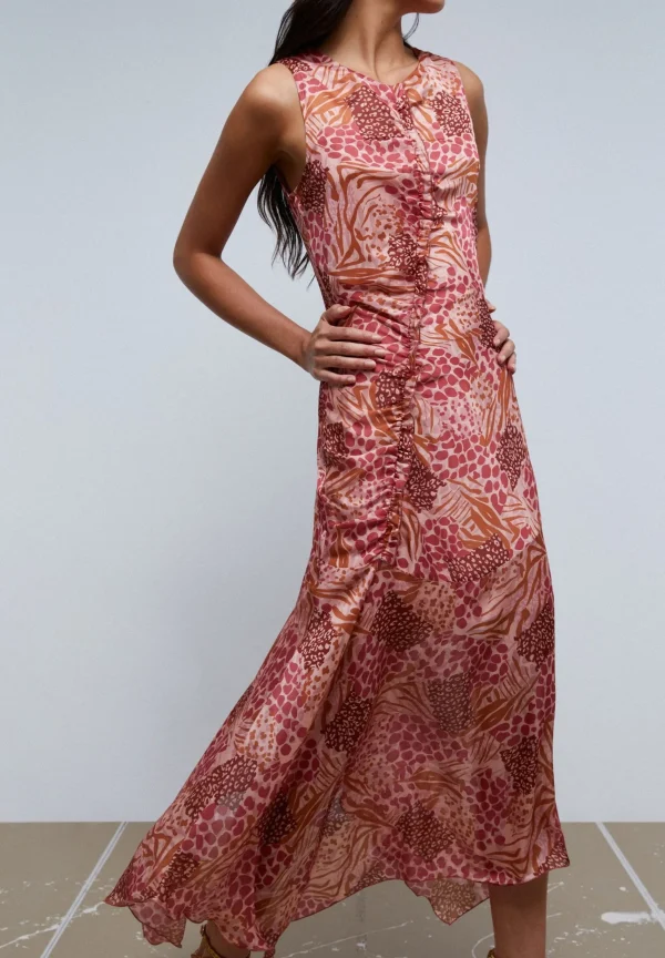 scalperscompany Vestido Evase Animal Print-Mujer La Gran Fiesta