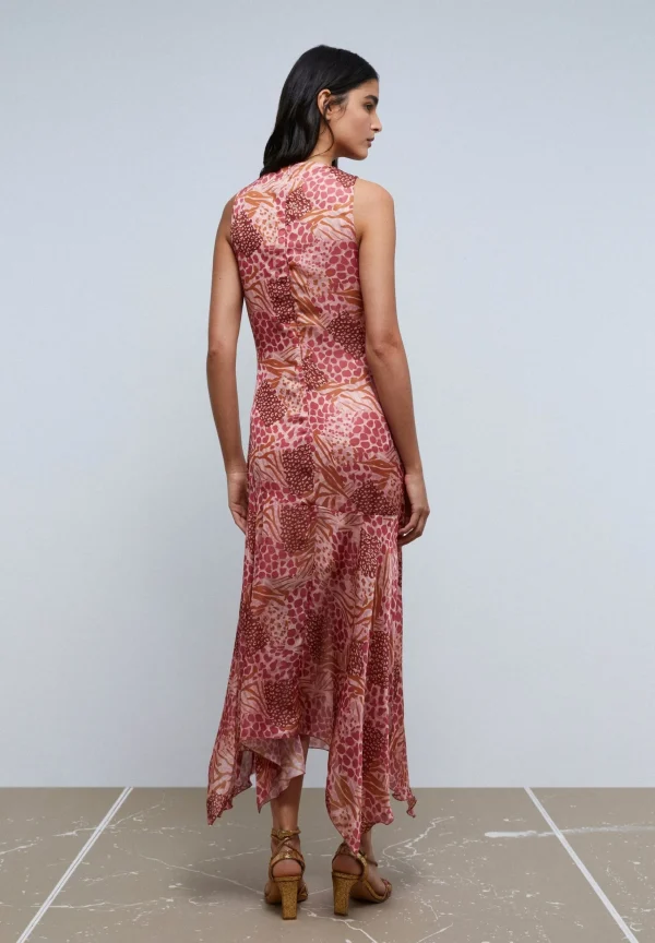scalperscompany Vestido Evase Animal Print-Mujer La Gran Fiesta