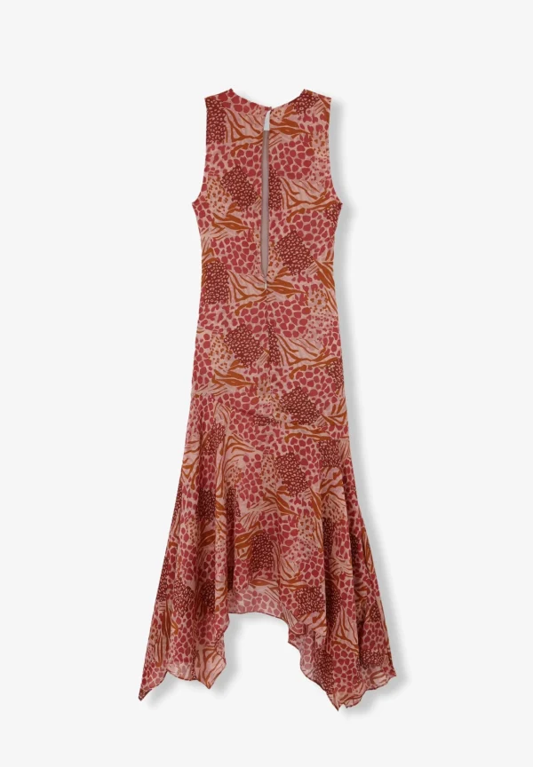 scalperscompany Vestido Evase Animal Print-Mujer La Gran Fiesta