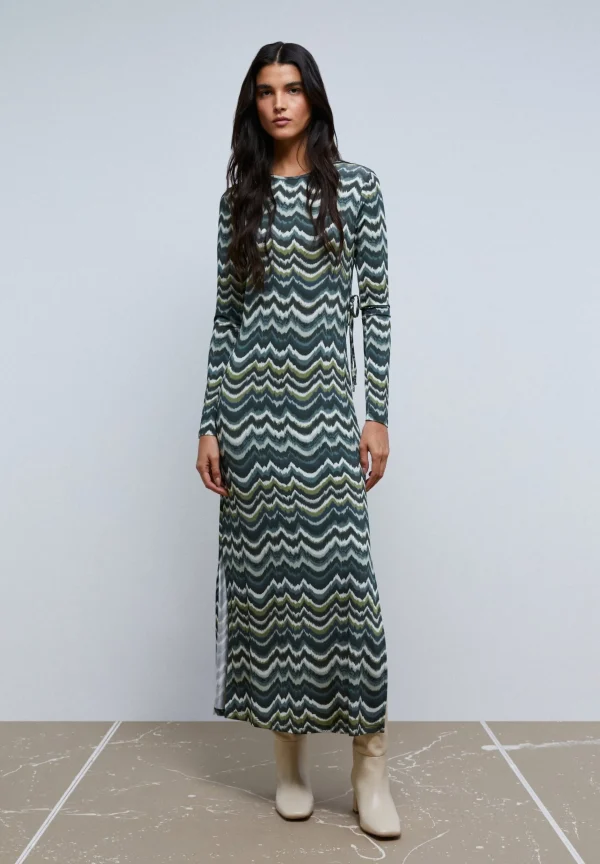 scalperscompany Vestido Midi Abertura Espalda-Mujer Vestidos Y Monos