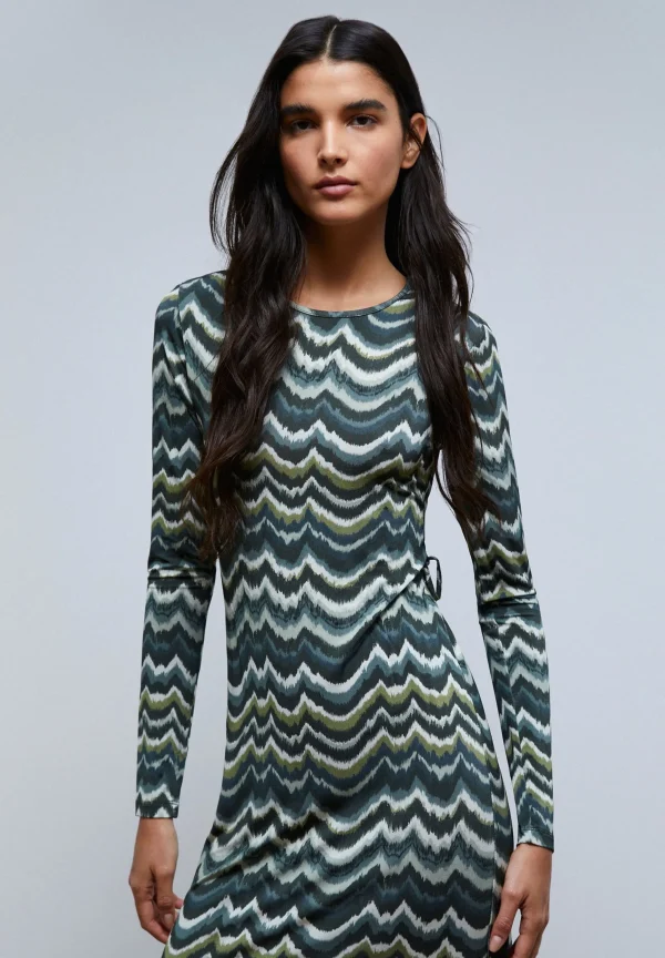 scalperscompany Vestido Midi Abertura Espalda-Mujer Vestidos Y Monos