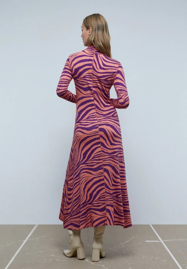scalperscompany Vestido Midi Cebra-Mujer Vestidos Y Monos