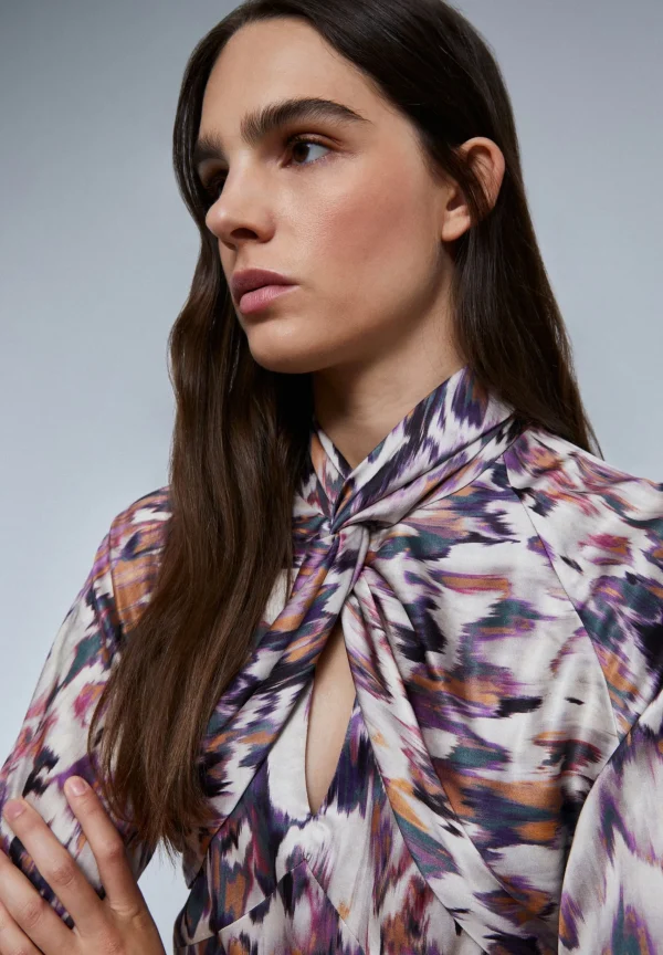 scalperscompany Vestido Midi Detalle Escote-Mujer Vestidos Y Monos