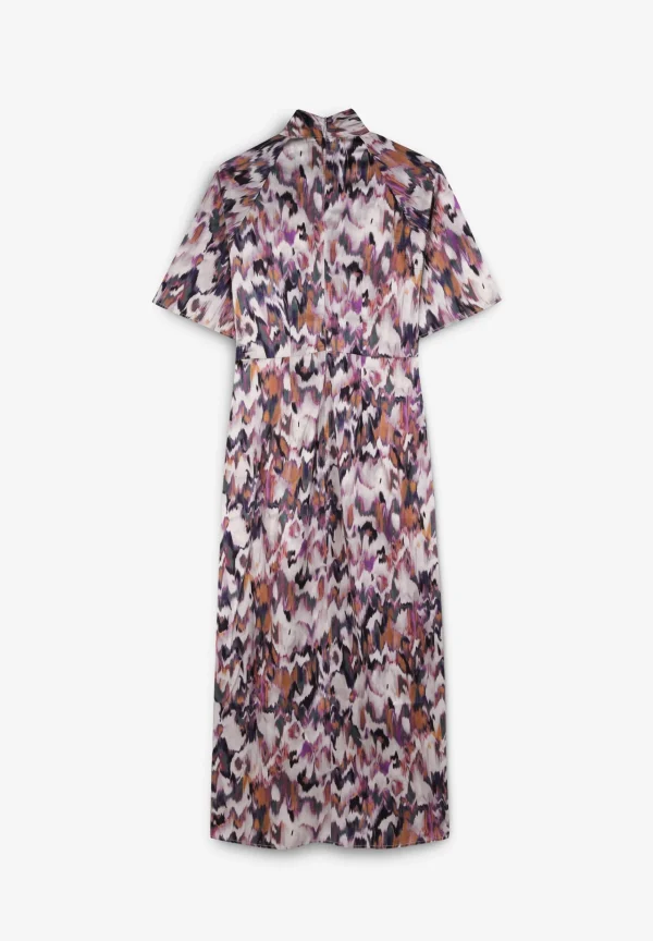 scalperscompany Vestido Midi Detalle Escote-Mujer Vestidos Y Monos