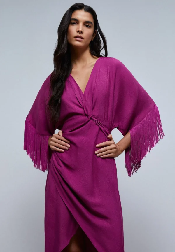 scalperscompany Vestido Midi Flecos-Mujer La Gran Fiesta