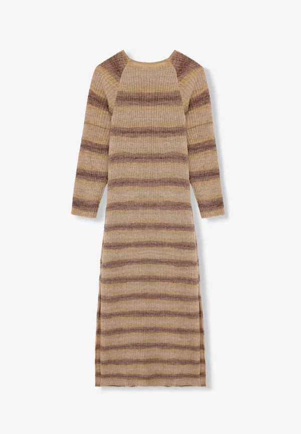 scalperscompany Vestido Midi Punto Rayas-Mujer Total Look