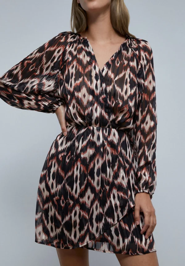 scalperscompany Vestido Mini Print Cruzado-Mujer Vestidos Y Monos