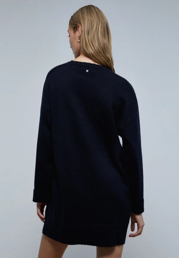 scalperscompany Vestido Mini Punto Lurex-Mujer Punto