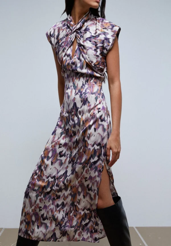 scalperscompany Vestido Print Escote Nudo-Mujer La Gran Fiesta