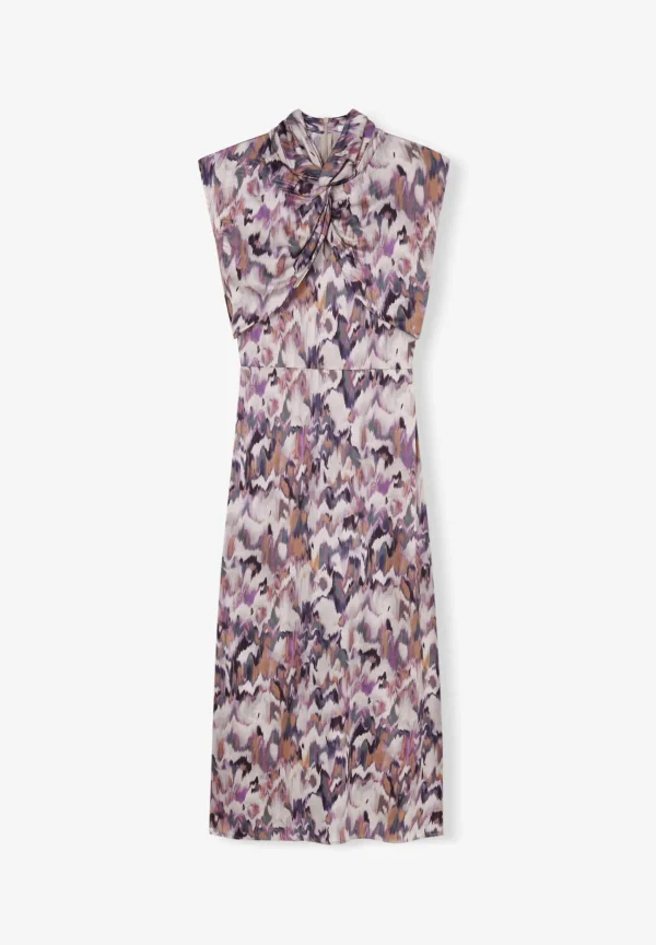 scalperscompany Vestido Print Escote Nudo-Mujer La Gran Fiesta