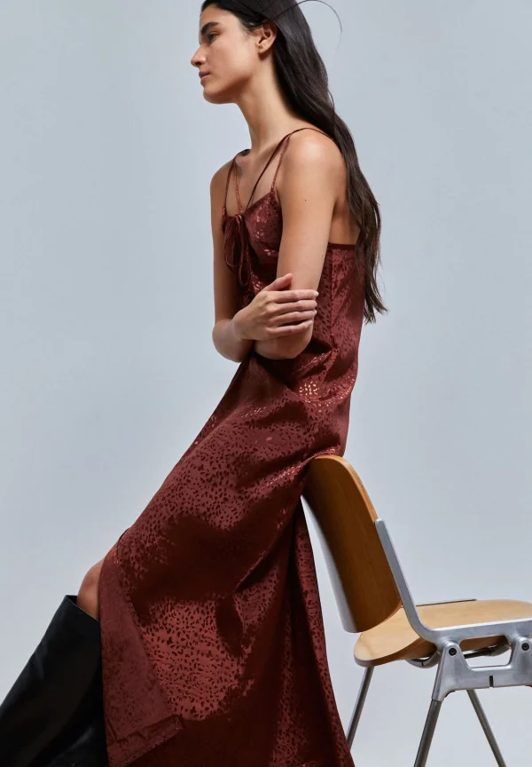 scalperscompany Vestido Slip Midi-Mujer Coleccion