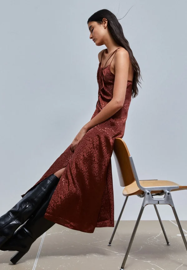 scalperscompany Vestido Slip Midi-Mujer La Gran Fiesta