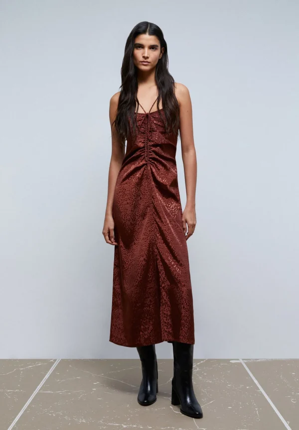 scalperscompany Vestido Slip Midi-Mujer Coleccion